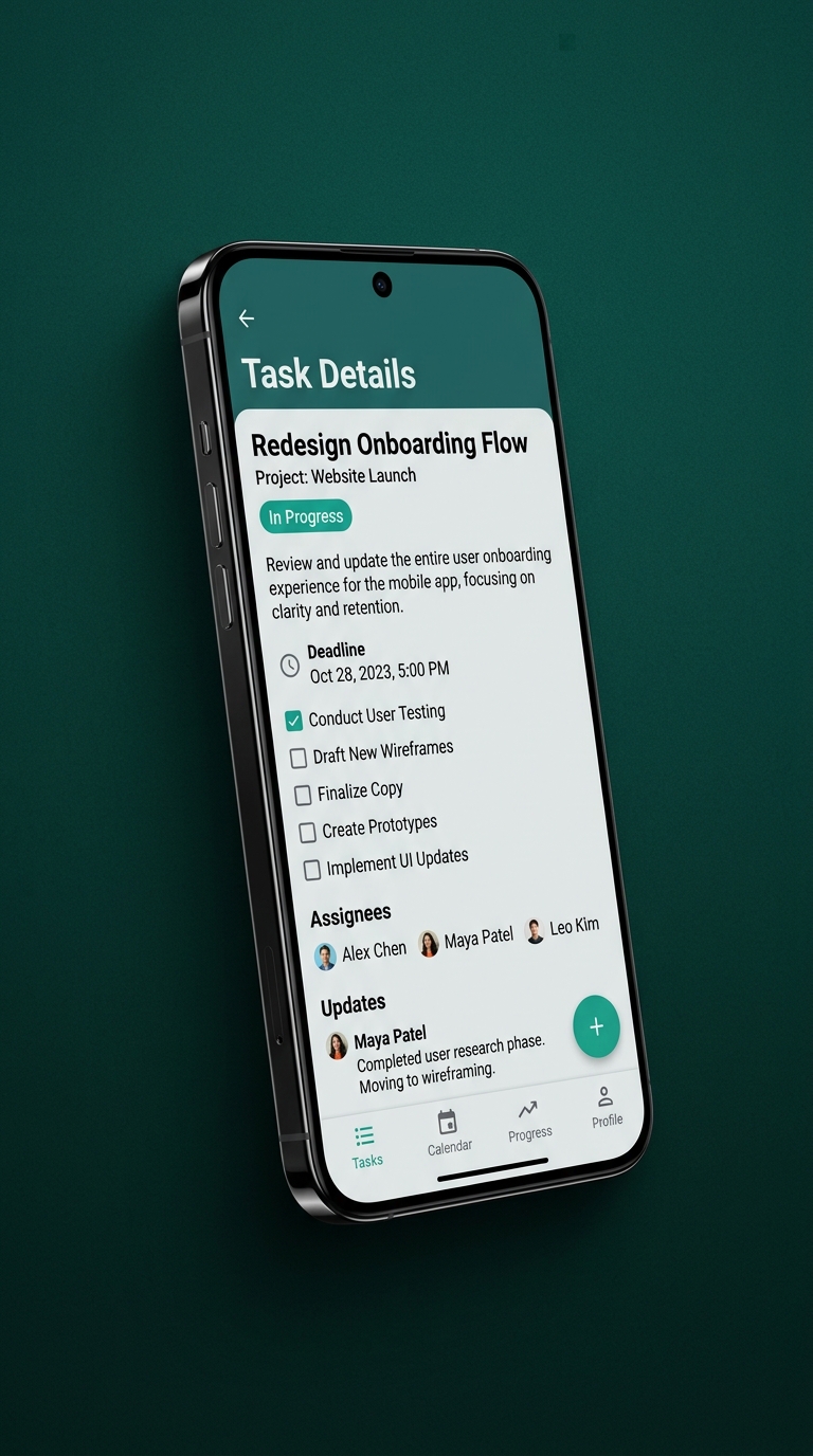 PingDo Meeting Task UI