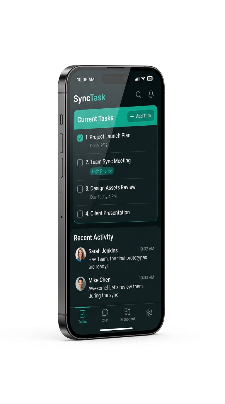 PingDo Task Management Mobile App Interface
